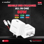 ALL IN ONE CHARGER GC-65+ SINGLE USB CHARGER  80W